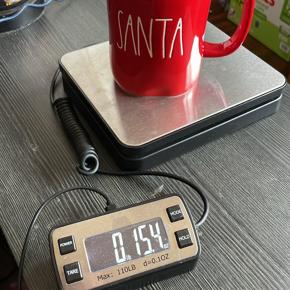 Rea Dunn Christmas “SANTA” Red with White Lettering Mug - Picture 7 of 7
